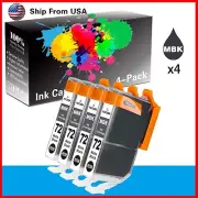 4PK PGI72 PGI 72 Black Ink Cartridge Fit For PIXMA PRO-10S Printer