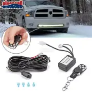 Wiring + Wireless Remote Control Switch ON/OFF Strobe For LED Light Bar Offroad