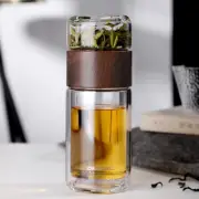 Glass Water Bottle Tea Water Separation Glass Drinking Cup Tea Cup 200 Ml