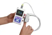CONTEC Handheld Pulse oximeter spo2 PR BLOOD Oxygen + PC software,adult PROBE