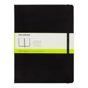 Classic Notebook, Hard Cover, 192 PAGES, XL (7.5" x 9.5") Plain/Blank, Black,