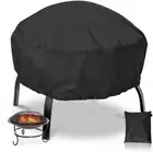Anglink Fire Pit Cover Round 30 Inches Waterproof Firepit Cover Patio Fire Bowl