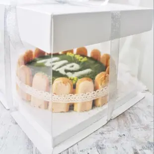 加高6/8/10/12寸透明蛋糕盒 芭比娃娃蛋糕盒 加高雙層翻糖蛋糕盒