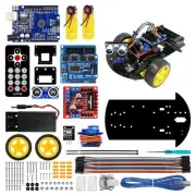 LAFVIN Smart Robot Car 2WD Chassis Kit with Ultrasonic Module R3 Board,Remote...