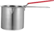 Alipis Versatile Deep Fryer Pot Oil Drainer Basket Stainless Steel Fried Food Pot Health- Tool