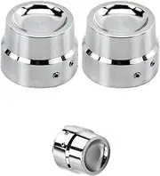 jininghaibo Motorcycle 29mm Front Axle Nut Cover Cap Bolt Compatible With Sportster XL883 1200 Touring Wide Glide Dyna Fat Bob Softail Dyna VRSC(Axle Nut Cover B)