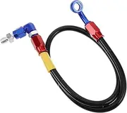 Anneome Motorcycle Oil Pipe Moped Scooter Motorcycle Accessories Extended Brake Lines Road Cart Oil Brake Line Motorcycle Brake Line Snap Steel Braided Brake Line Plastic Black