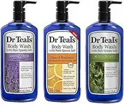 Dr Teal's Body Wash, Relax & Relief with Eucalyptus & Spearmint 24 oz (Pack of 3)