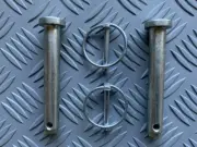 Tractor Clevis Pins Cat 0, 16mm Diameter, 95mm Useable Length, + linch pins, x 2