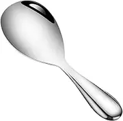Rice Paddle Spoon - Houseused Metal Soup Spoon - Non-Stick Heat Resistant Kitchen Spatula Mashed Potato Serving Utensil for Home Restaurant