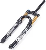 KRSEC 27.5/29 Bike Fork MTB Air Fork Mountain Bike Suspension Fork Travel 120mm with Nylon, Rebound Adjust 1 1/8 Straight Tube QR 9mm Manual Remote Lockout XC AM