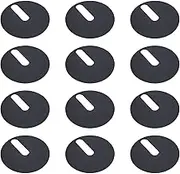 12x 40mm Diameter Toilet Hinge Base Plate Washer Non-slip Toilet Hinge Fixings Round Toilet Hinge Silicone Rubber Pad Replacement
