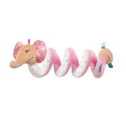 Catzon Baby Hanging Toy for Stroller and Crib Spiral Plush Toy for Newborn Elephant
