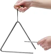 Music Triangle Instrument | Steel Music Triangle - Hand Percussion Triangle Instrument Triangle Beater for Rhythm Education
