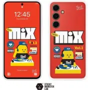 Genuine Samsung Galaxy S24 FE Flipsuit Case STICKY MONSTER LAB NFC Card EF-MS721