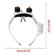 Adjustable LED Cold Warm Light Headband Magnifier Multiple Magnification Effcets