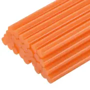 30pcs Mini Hot Glue Gun Sticks 8" x 0.27" for Glue Gun, Orange