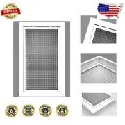 6" x 16" Cube Core Aluminum Return Air Filter Grille - High Efficiency
