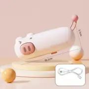 2 Pcs Pink Pig Mini Handheld Heat Sealing Machine for Food Bags – Compact, Porta