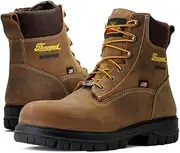 [Thorogood] 6” Waterproof Work Boots for Men - Nano Composite Toe - Genesis Series - Full-Grain Leather with Comfort Insoles and Slip-Resistant Outsoles