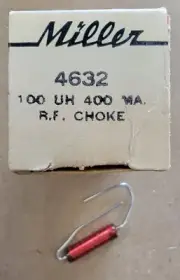 J.W.Miller 4632 100uh 400ma RF Choke * NEW IN PACKAGE *