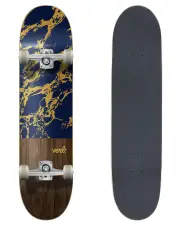 VERB COMPLETE SKATEBOARD PROGRESSIVE MARBLE DIP NAVY/GOLD 7.75