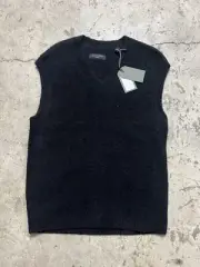 NWT All Saints Mens Knitted Bronx Tank Top $219 Alpaca Wool Men’s S