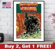 Swamp Thing Poster 18x24 Print Retro 70s DC Comics 9 Wall Art