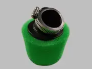 GREEN 37mm 38mm Bent Angled Foam Air Filter Pod PIT Quad Dirt Bike ATV Buggy