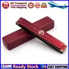 LF# 24 Holes Portable Harmonica C Key Standard Harmonica Party Favors (Red)