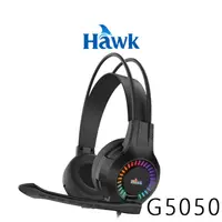 在飛比找蝦皮商城優惠-【Hawk 浩客】RGB發光頭戴電競耳麥 G5050 耳罩式