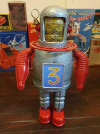 在飛比找旋轉拍賣優惠-Old tin toy 絕版限量機器人 Astro - Sc