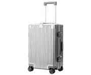 BOPAI Aluminium Luggage Suitcase Light weight Carry on HardCase Silver