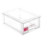 Box Sweden 35cm Crystal Stackable Organiser Drawer w/ Handle Cabinet Box Storage