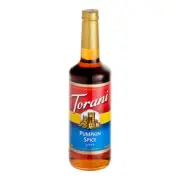 Torani Pumpkin Spice Flavoring Syrup 750 mL Glass Bottle 880362641