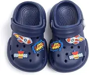 [KIDSUN] Toddler Kids Boys Girls Cute Garden Clogs Water Sandals Slip On Shoes Slipper Slides Lightweight Outdoor Summer Infant Children Beach Pool Play Shoes (Baby/Toddler Kids)