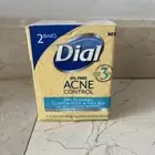 Dial Oil Free Acne Control Deep Cleansing Bar Soap 2 Bars SEALED rare VERY HTF