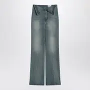 [Alexander McQueen] Flared Jeans With Turn-ups At The Waist 28 Blue