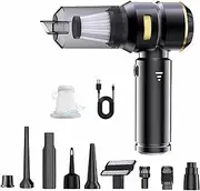 YANGGU WU Handheld Cordless Car Vacuum Cleaner-25000PA Powerful Suction(3 Levels), 4 in-1 Portable Mini Air Duster, 6000mAh High Power Brushless Motor with Multi Nozzles for Car, Home & Office.