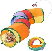 Cat Tunnel Tube S Tunnels: Cat Toys-Extensible Collapsible Cat Play Tent Interactive Toy Maze Cat House for Kitten