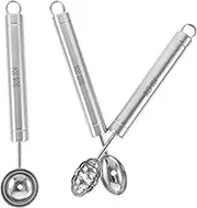 Cabilock Melon Spoon for Kitchen Watermelon Scooper Cookie Scoop Stainless Steel Meatball Scoop Melon Ball Holder