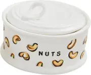 Mud Pie 3" x 4 1/4" Dia Snack Tidbit, White