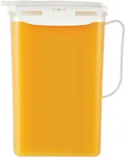 LocknLock Aqua Fridge Door Water Jug with Handle BPA Free Plastic Pitcher Flip