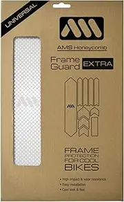 [All Mountain Style] AMS High Impact Frame Guard Extra Semi-Transparent – Protects Your Bike from Scratches and dings