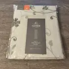 JCP SHEER MALTA ROD POCKET CURTAIN PANEL 50" W X 84" L LINEN NEW