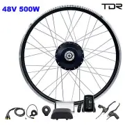 TDR 500W DIY BICYCLE EBIKE MTB CONVERSION KIT FRONT REAR HUB MOTOR 26/27.5/28/29
