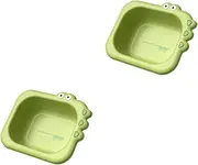 OATIPHO 2 Pcs Wash Basin Wash Bin Tub Folding Wash Bowl Bathtub for Wash Your Hands Bath Tub Wash Tub Multifunctional Washbasin Tub for Foldable Tub Pp Green