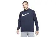 NNEKG Mens Dri FIT Swoosh Pull Over Hoodie (Obsidian White Size L)