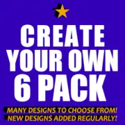 Six Pack of Pin-back Badge Buttons. 1.25 inch CHOOSE ANY FROM OUR LISTINGS