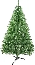 Artificial Christmas Tree with Stand 120-210 cm (White, 120 cm, 184 Tips)